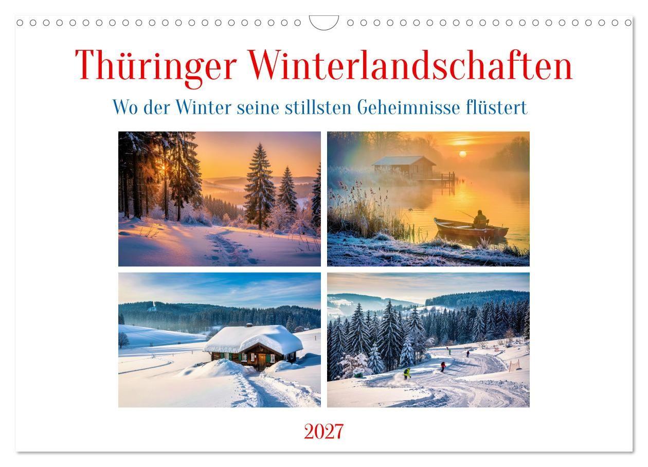 Thüringer Winterlandschaften (Wandkalender 2027 DIN A3 quer) CALVENDO Monatskalender