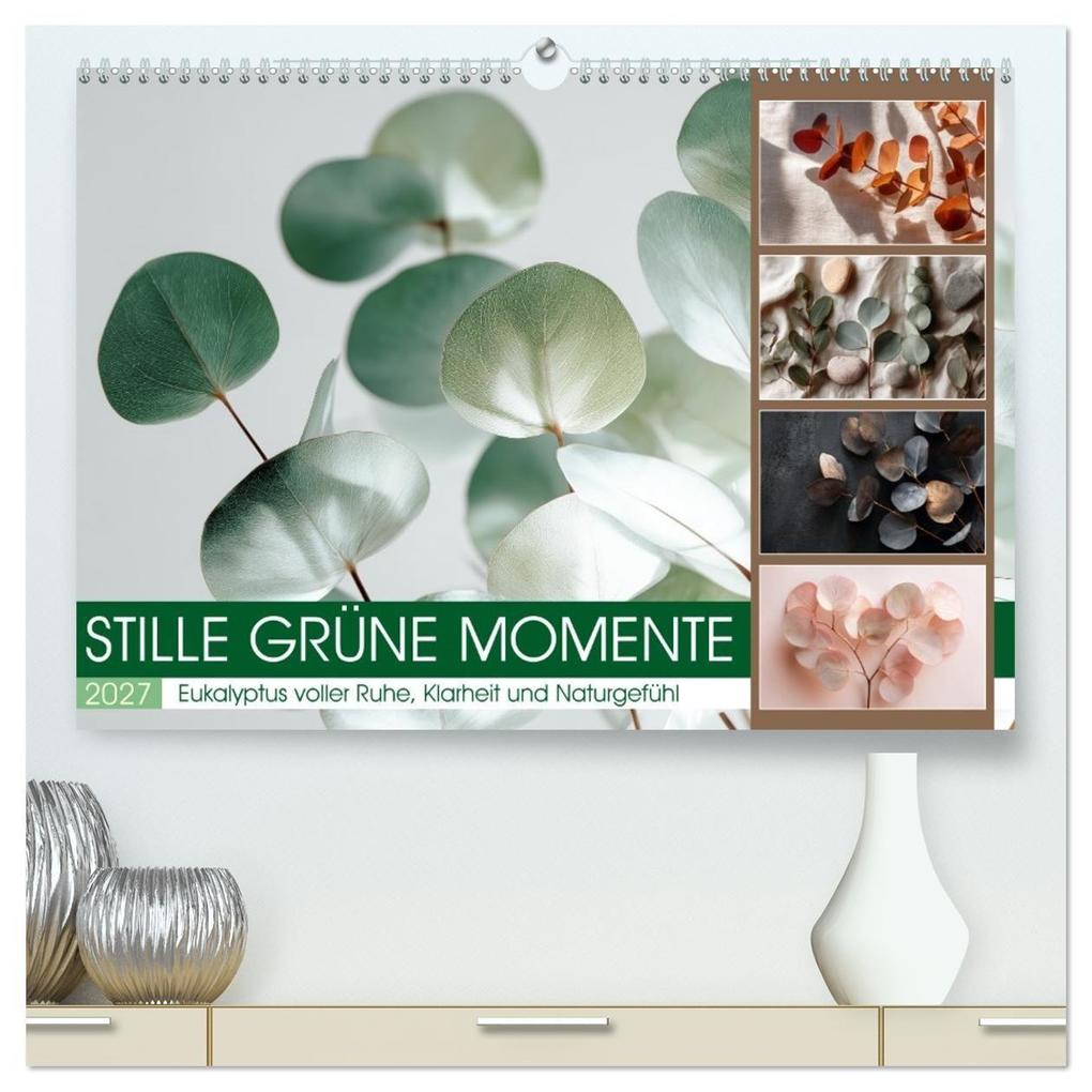Stille Grüne Momente (hochwertiger Premium Wandkalender 2027 DIN A2 quer) Kunstdruck in Hochglanz