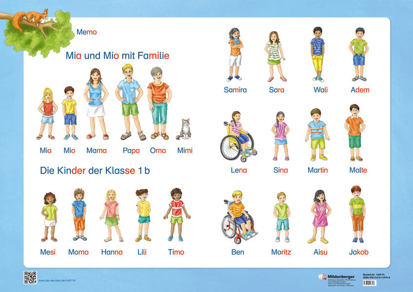 ABC der Tiere 1 Neubearbeitung - Poster zu den Kindern des ABC der Tiere
