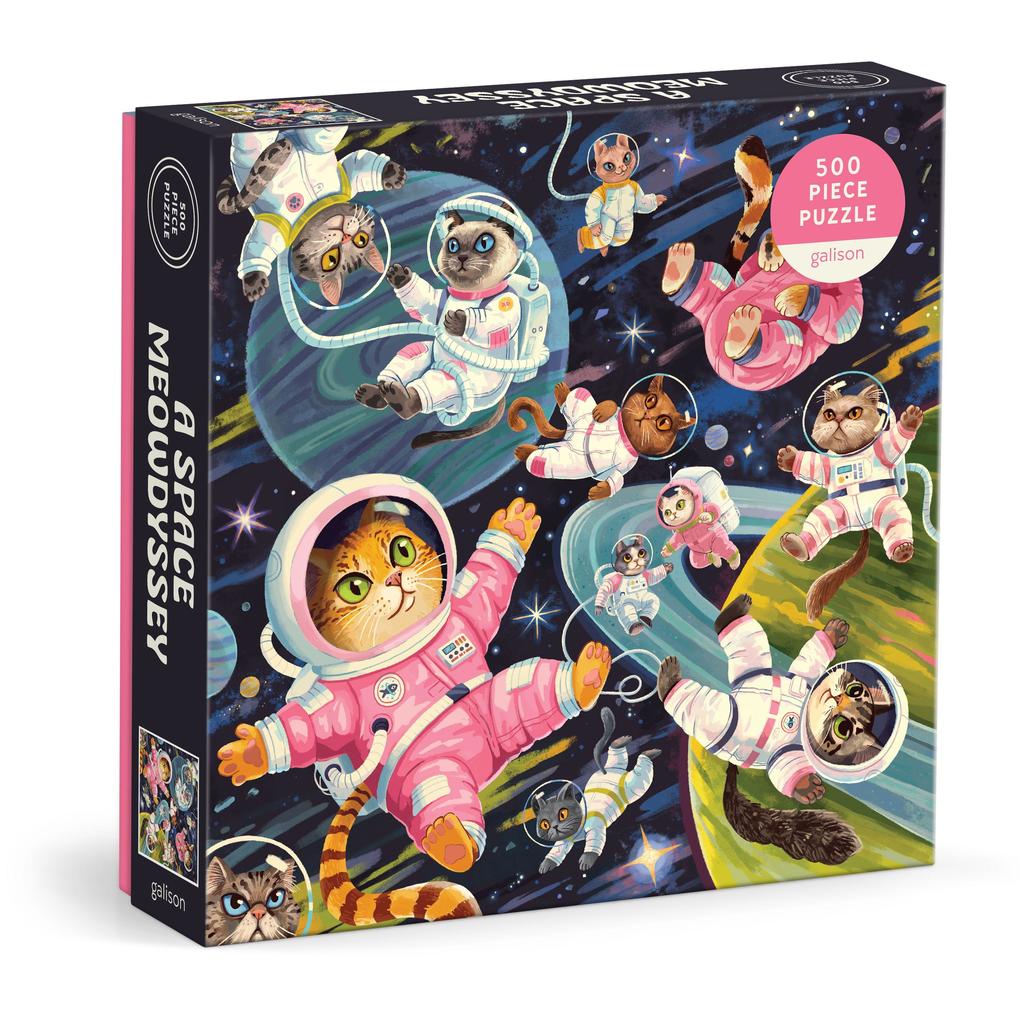 Abrams & Chronicle Books A Space Meowdyssey 500 Piece Puzzle