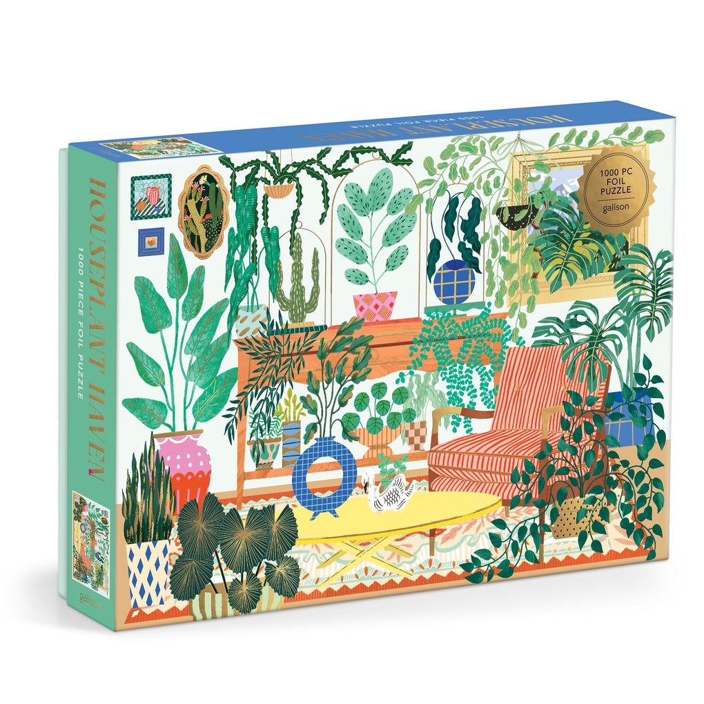 Abrams & Chronicle Books Houseplant Haven 1000 Piece Foil Puzzle