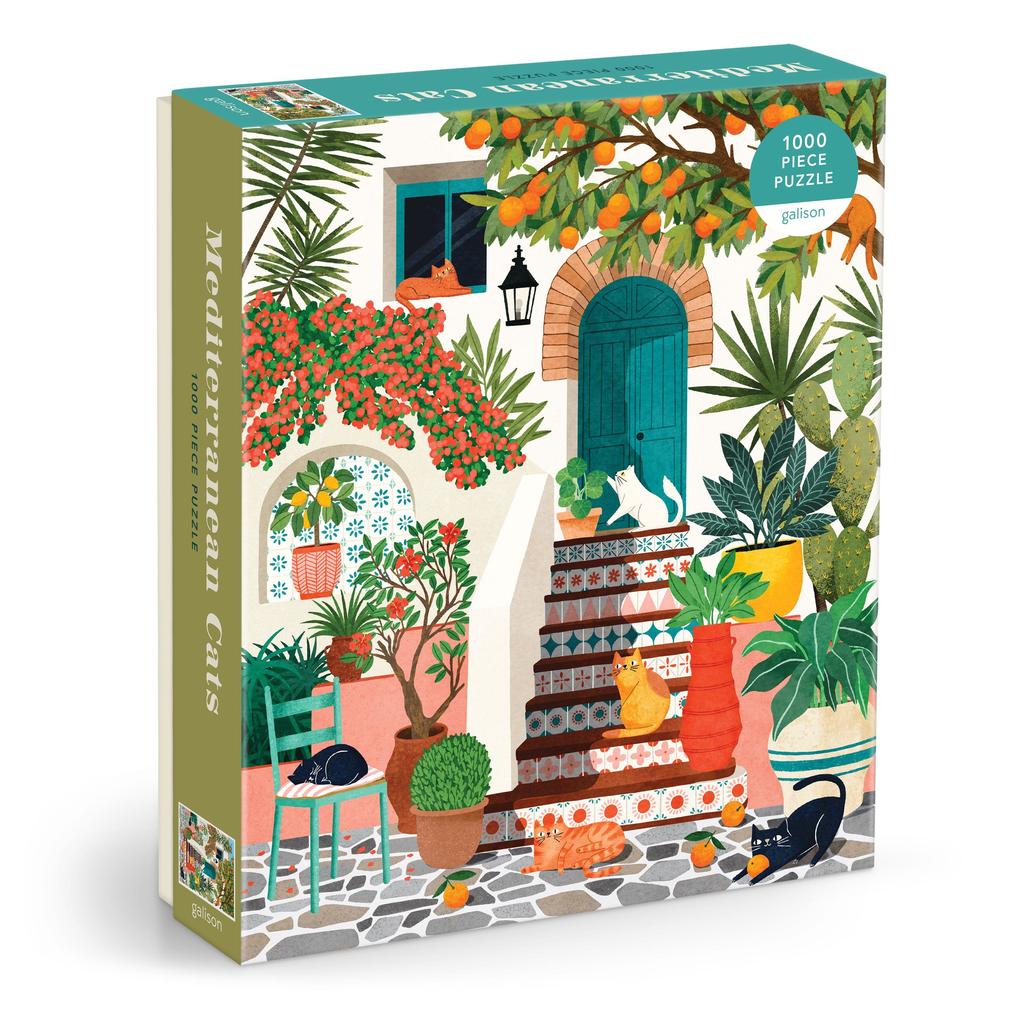 Abrams & Chronicle Books Mediterranean Cats 1000 Piece Puzzle