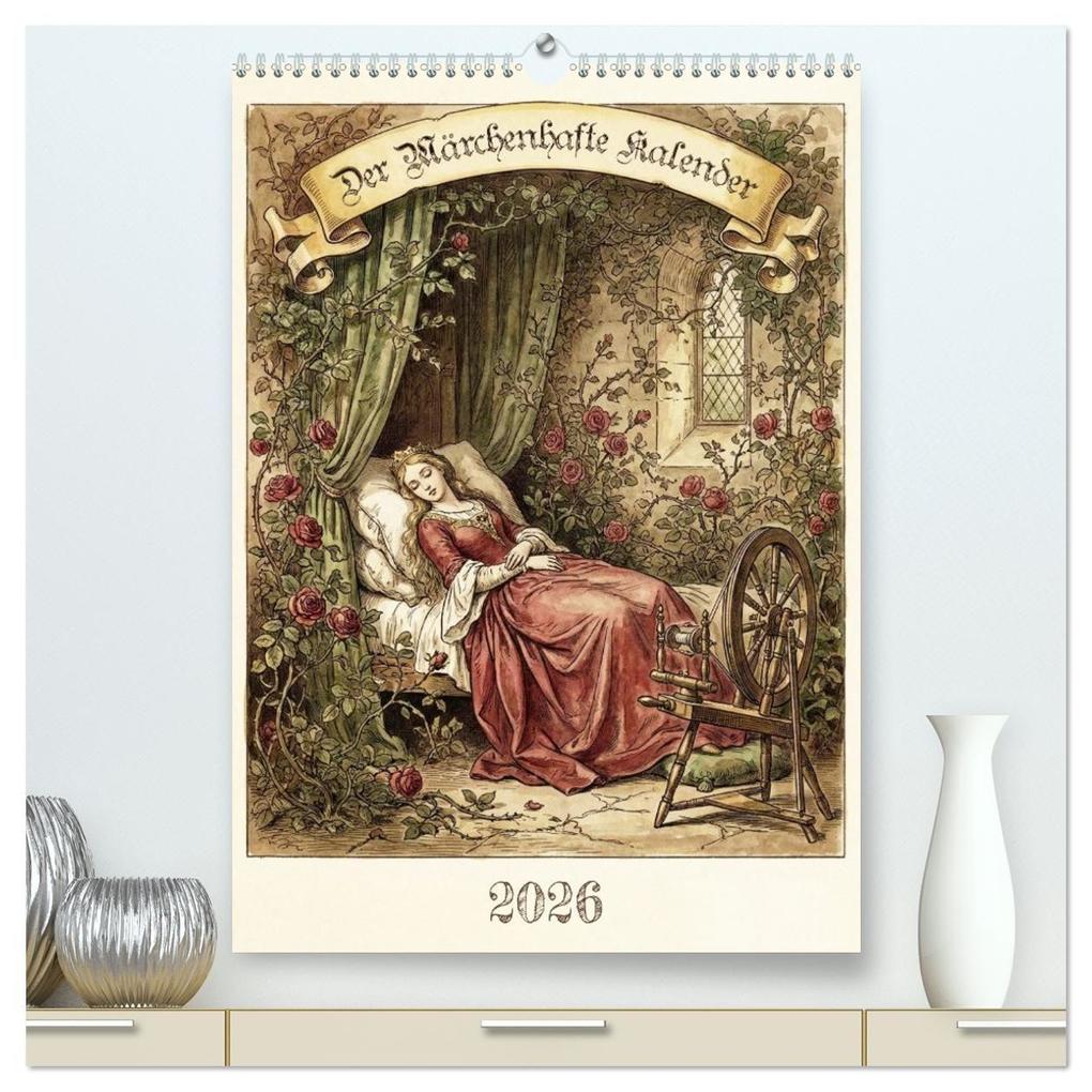 Der Märchenhafte Kalender (hochwertiger Premium Wandkalender 2027 DIN A2 hoch) Kunstdruck in Hochglanz