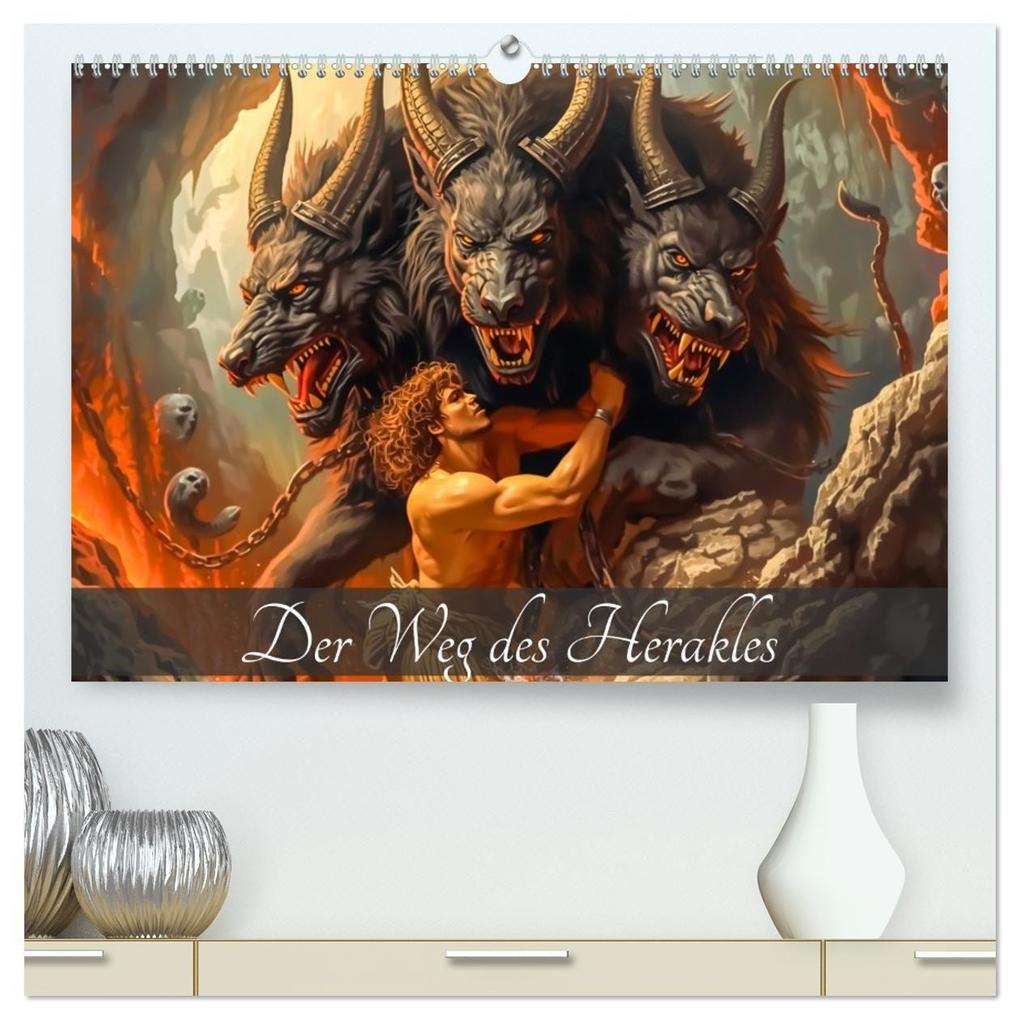 Der Weg des Herakles (hochwertiger Premium Wandkalender 2027 DIN A2 quer) Kunstdruck in Hochglanz