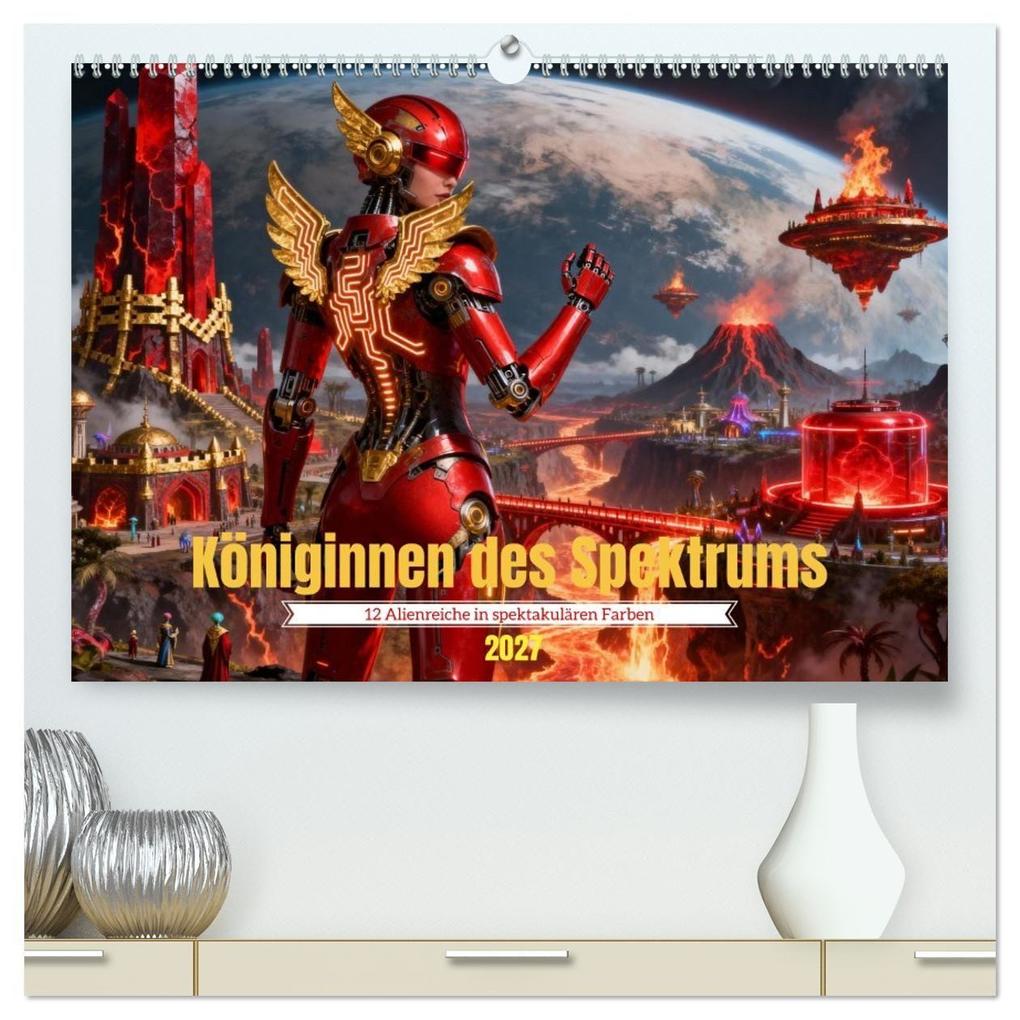 Königinnen des Spektrums (hochwertiger Premium Wandkalender 2027 DIN A2 quer) Kunstdruck in Hochglanz