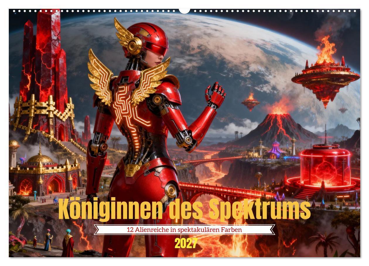 Königinnen des Spektrums (Wandkalender 2027 DIN A2 quer) CALVENDO Monatskalender