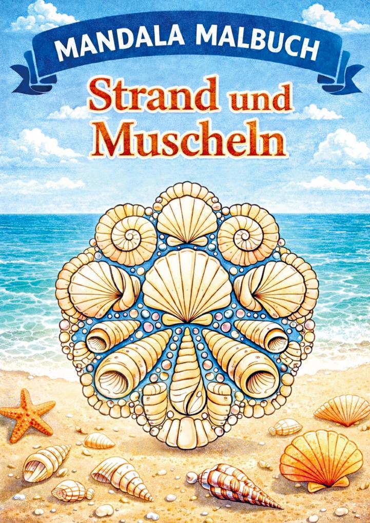 Mandala malbuch Strand und muscheln