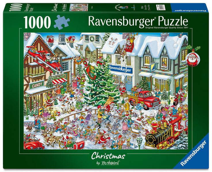 Ravensburger Spieleverlag Weihnachtspuzzle 1000 Teile - Wimmelbild Weihnachten Von Ray Nicholson