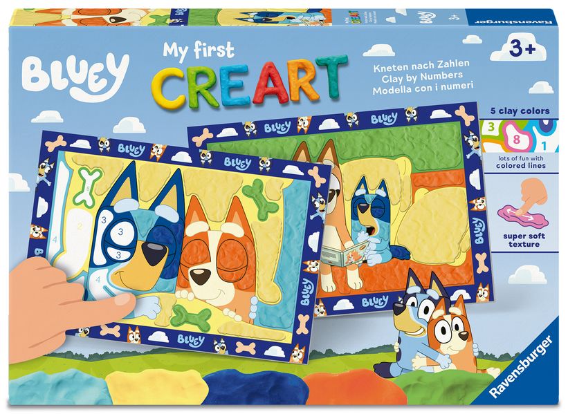 My First CreArt Kneten nach Zahlen - Gute Nacht Bluey!