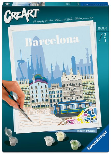 CreArt Adults Trend - Farbenfrohes Barcelona