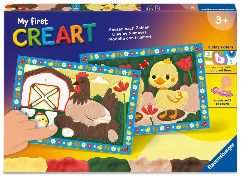 My First CreArt Kneten nach Zahlen - Glückliche Küken