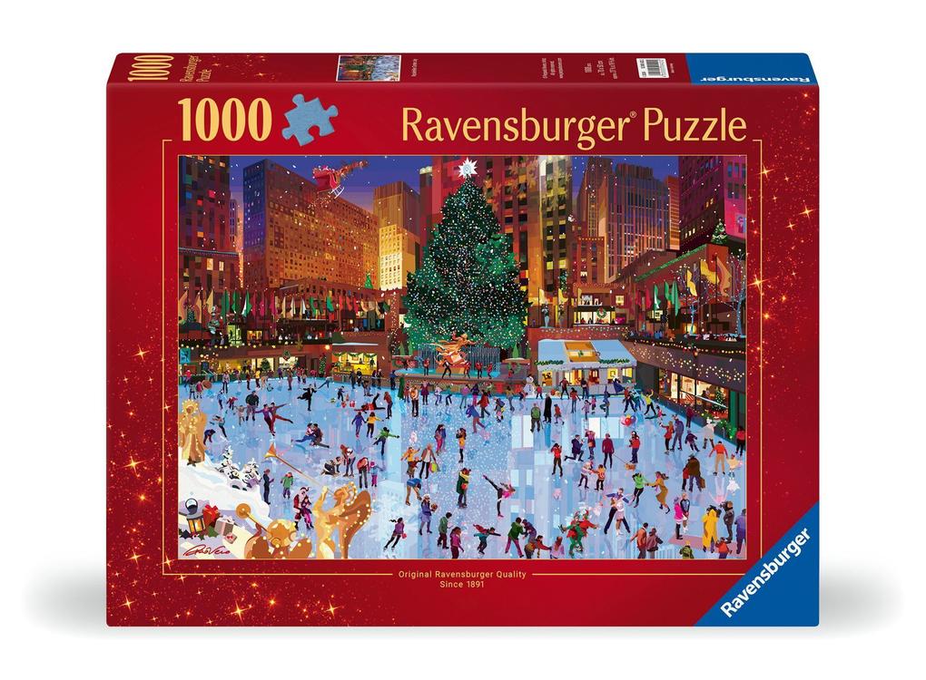 Weihnachtspuzzle 1000 Teile - Weihnachtszauber am Rockefeller Center