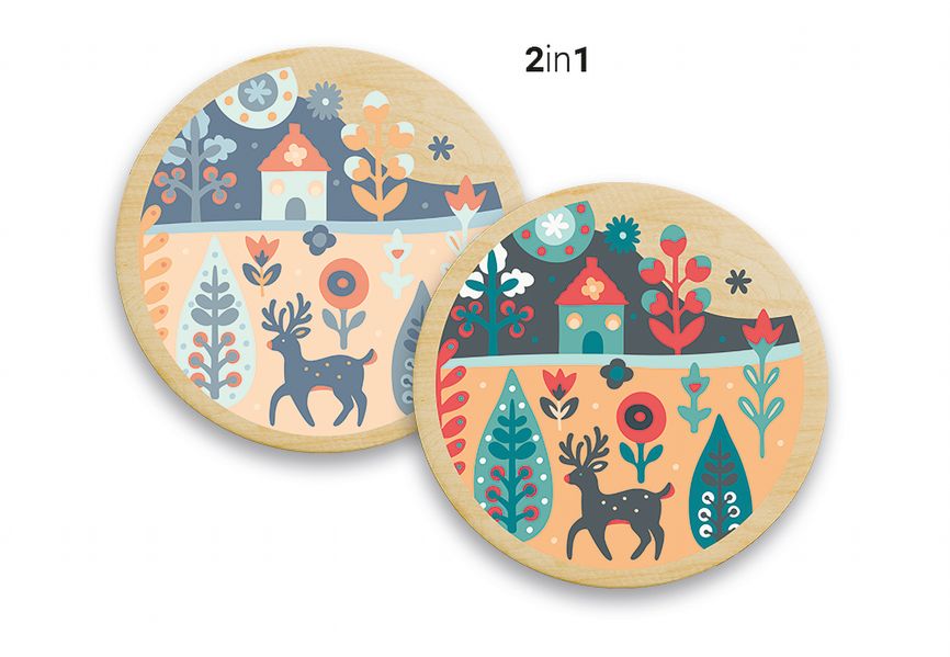 CreArt Malen nach Zahlen Wooden - Winterruhe