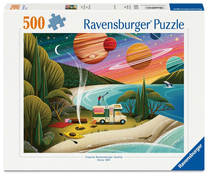 Erwachsenenpuzzle 500 Teile - Camping unter dem Kosmos