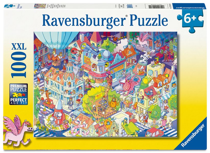 Kinderpuzzle 100 XXL Teile - Trubel in Chaoshausen