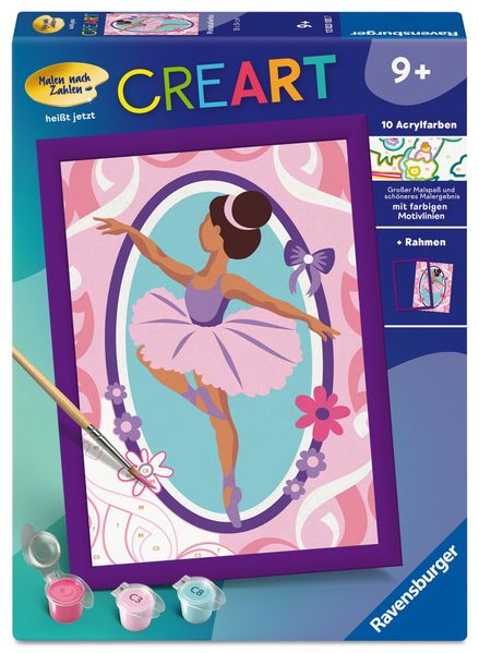 CreArt Malen nach Zahlen Kinder - Primaballerina