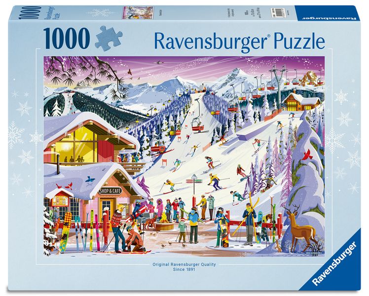 Erwachsenenpuzzle 1000 Teile - Auf der Skipiste