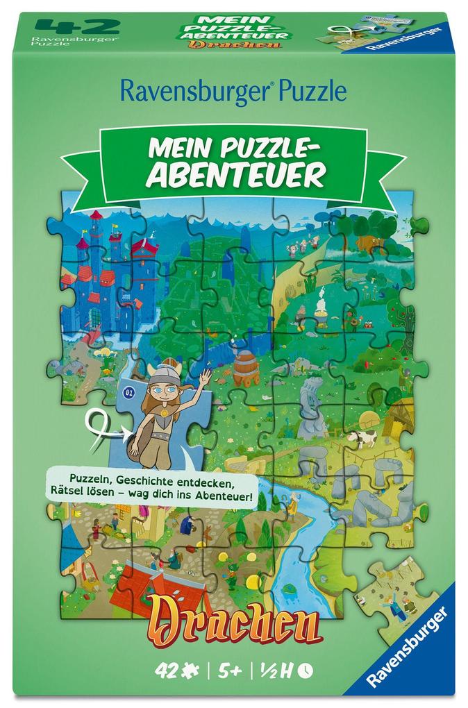 Kinderpuzzle 42 Teile - Mein Puzzle-Abenteuer: Drachen