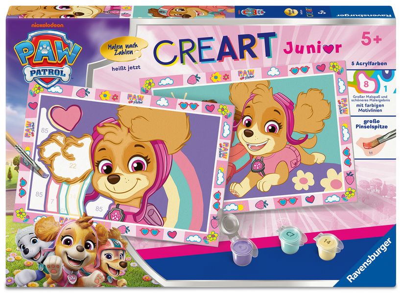 CreArt Malen nach Zahlen Junior - Paw Patrol mit Skye