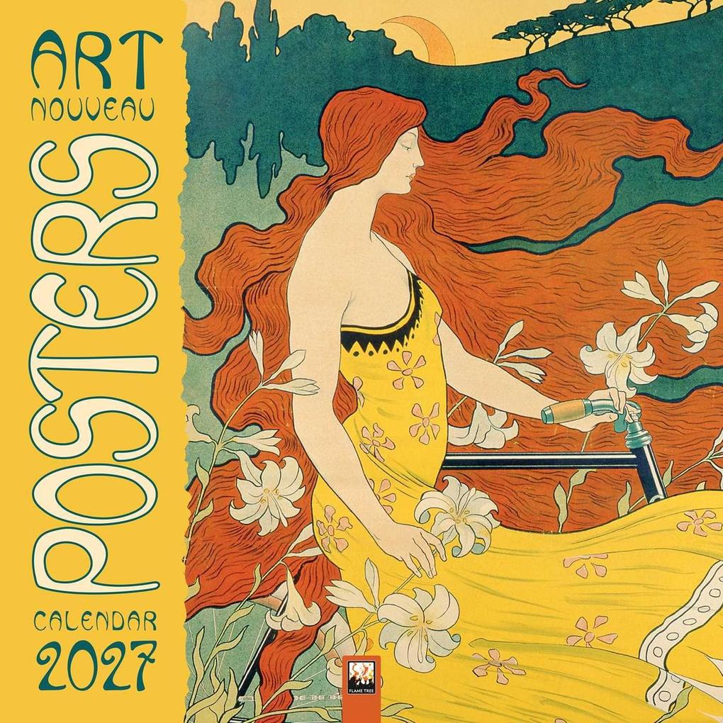 Art Nouveau Posters - Jugendstil 2027 - Original Flame Tree Publishing-Kalender [Kalender]