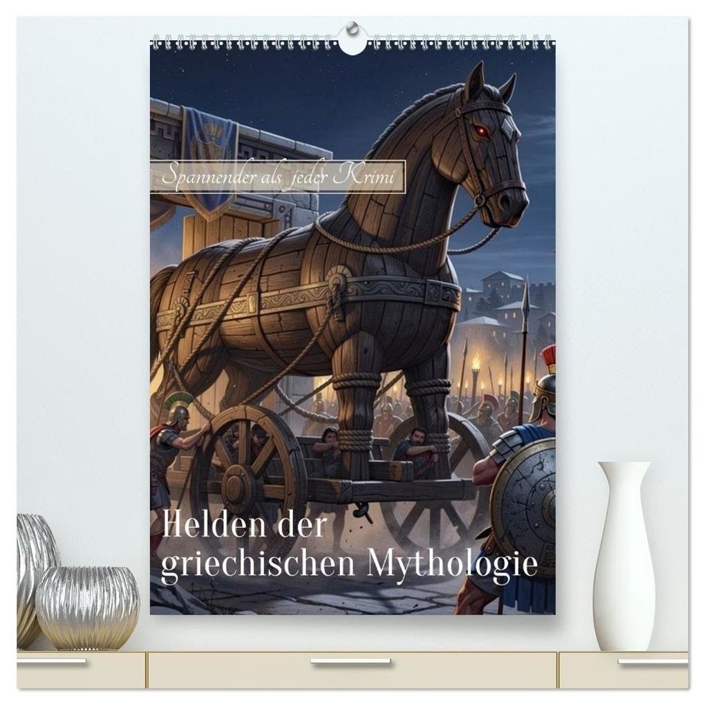 Helden der griechischen Mythologie (hochwertiger Premium Wandkalender 2027 DIN A2 hoch) Kunstdruck in Hochglanz