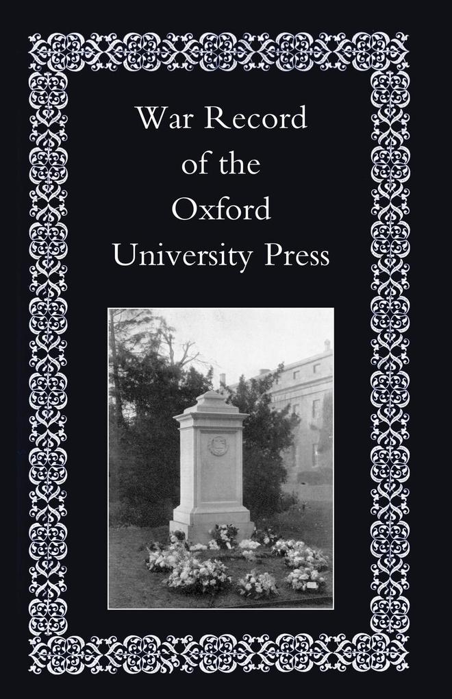 War Record of the University Press Oxford