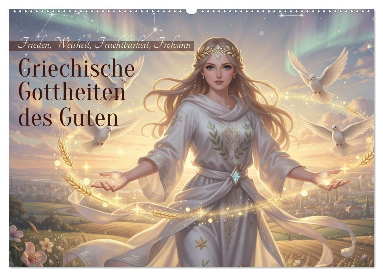 Griechische Gottheiten des Guten (Wandkalender 2027 DIN A2 quer) CALVENDO Monatskalender