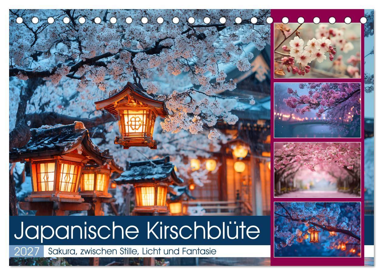 Japanische Kirschblüte (Tischkalender 2027 DIN A5 quer) CALVENDO Monatskalender