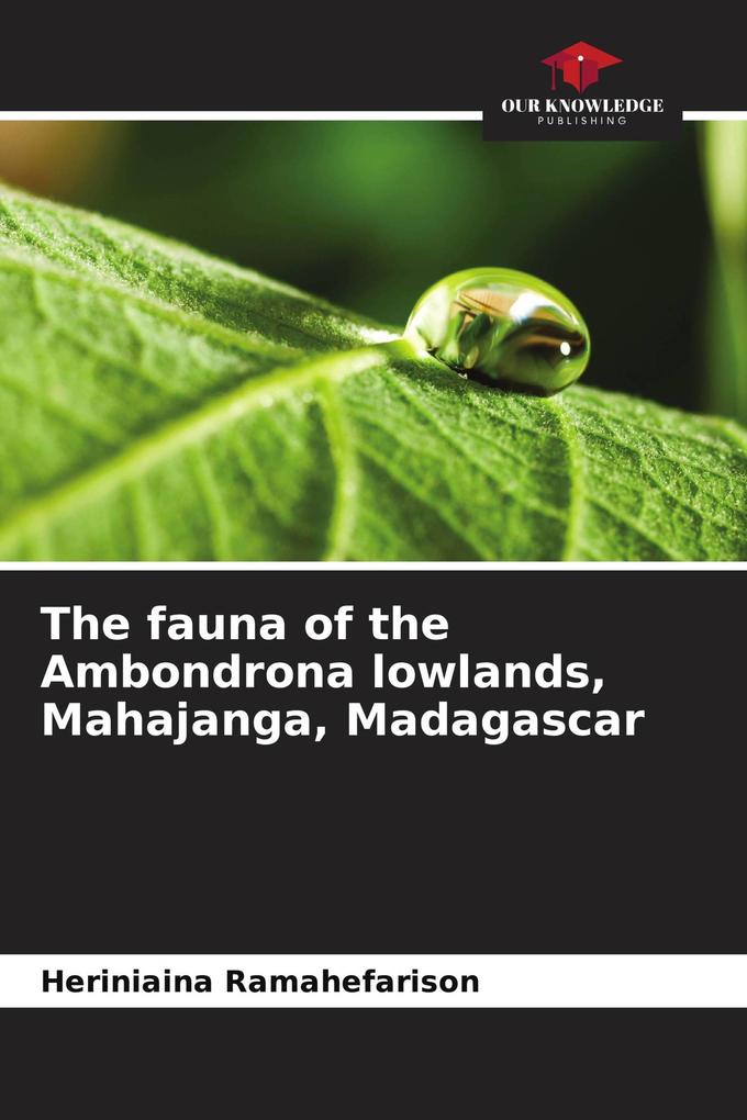 The fauna of the Ambondrona lowlands Mahajanga Madagascar
