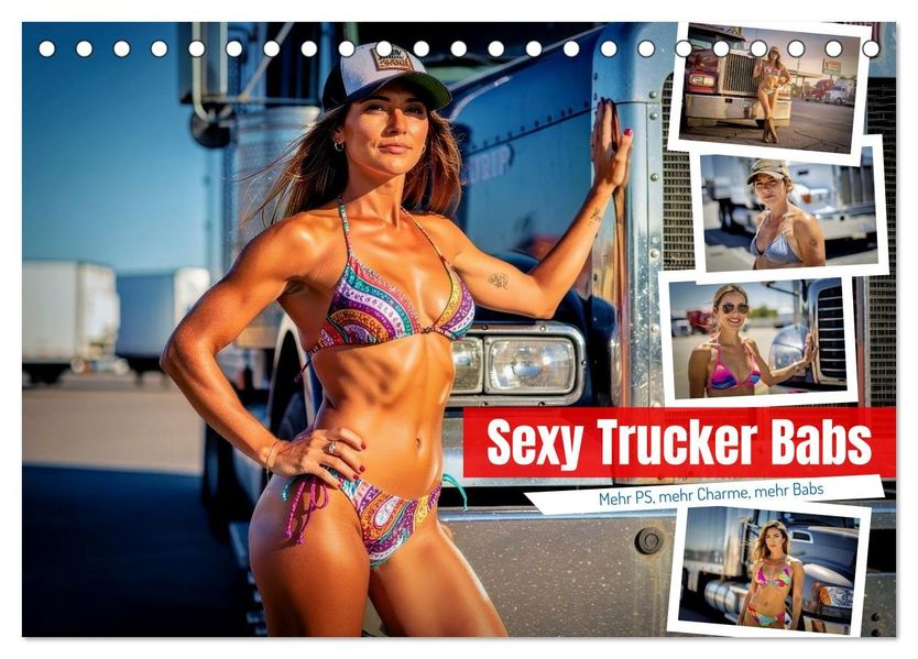 Sexy Trucker Babs (Tischkalender 2027 DIN A5 quer) CALVENDO Monatskalender