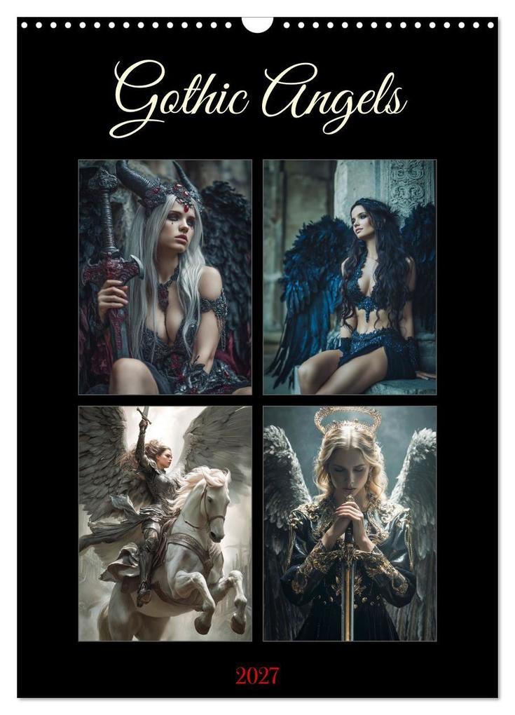 Gothic Angels (Wandkalender 2027 DIN A3 hoch) CALVENDO Monatskalender