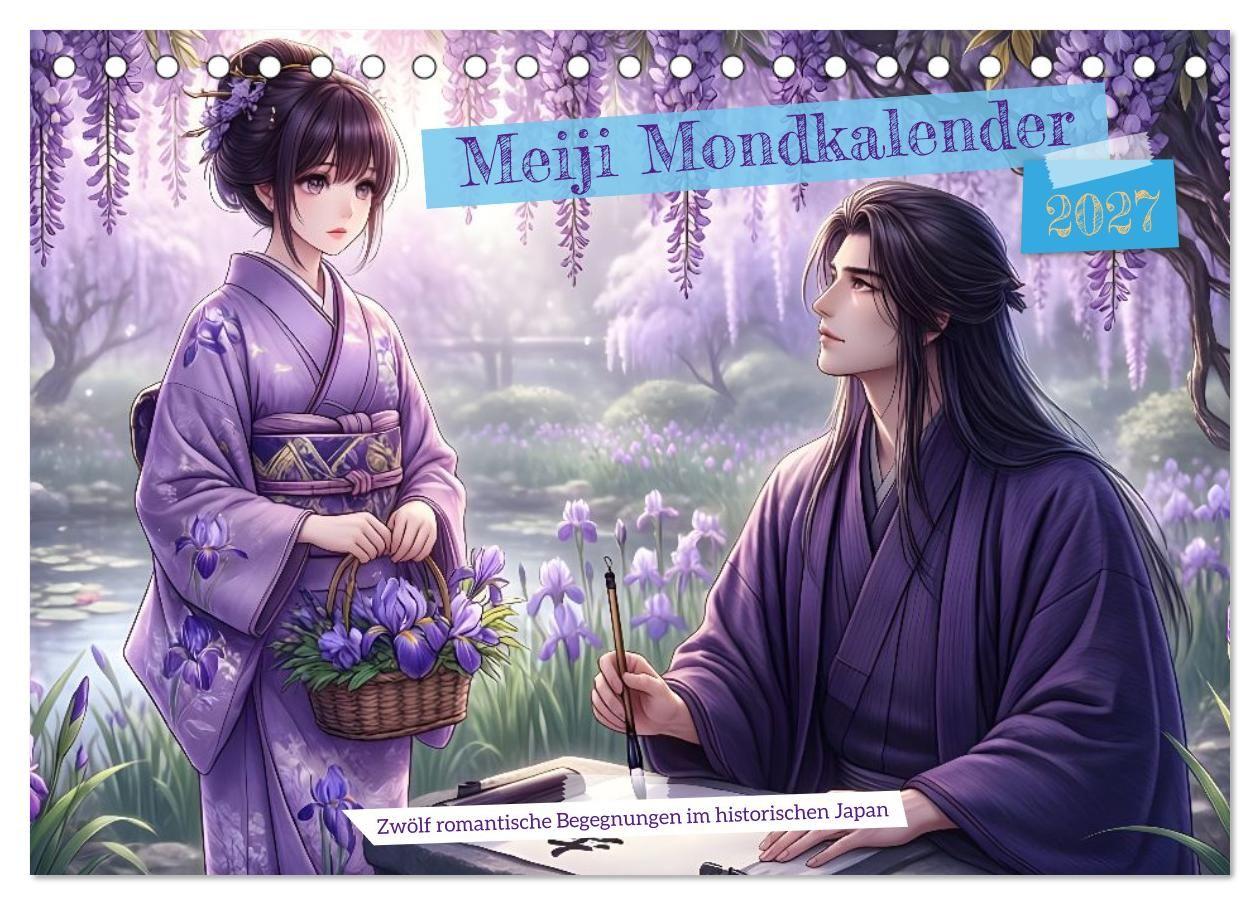 Meiji Mondkalender (Tischkalender 2027 DIN A5 quer) CALVENDO Monatskalender