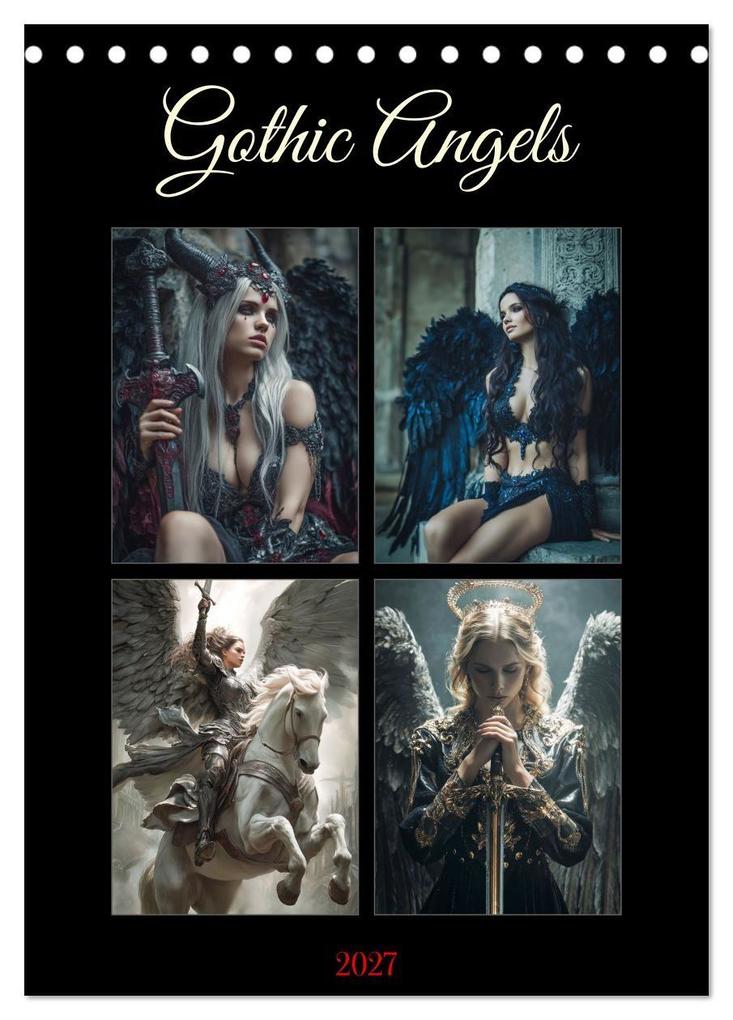 Gothic Angels (Tischkalender 2027 DIN A5 hoch) CALVENDO Monatskalender
