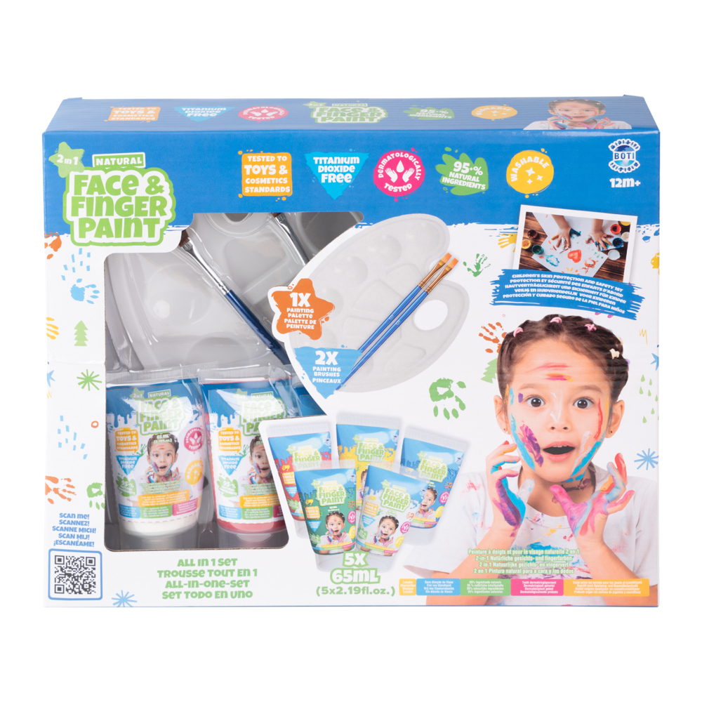Natural Face & Finger Paint - All-In-One Set
