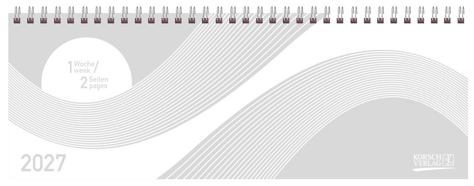 Tischkalender quer Professional Colourlux 2027 weiß
