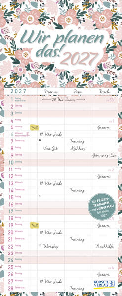 Familientimer Wir planen das! 2027