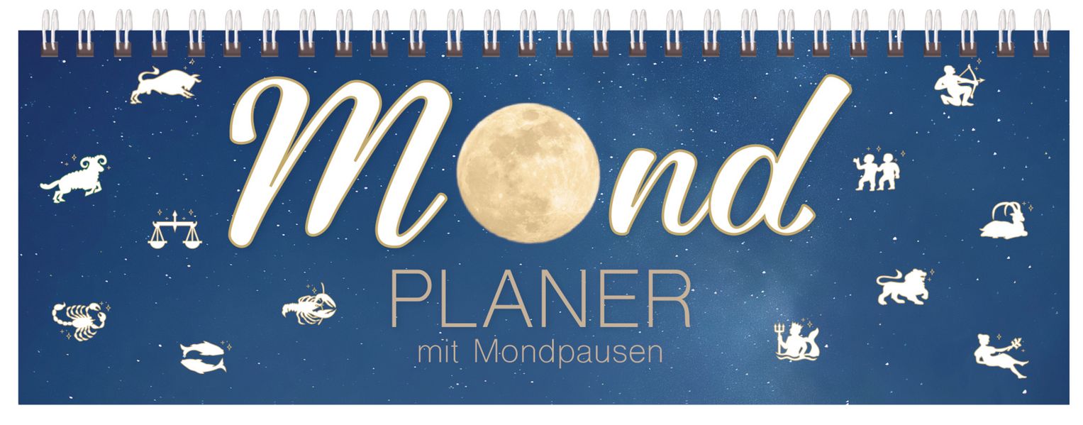 Tischquerkalender Mond 2027