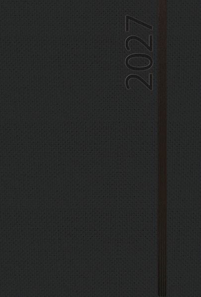 Buchkalender Wochentimer Spirale schwarz 2027