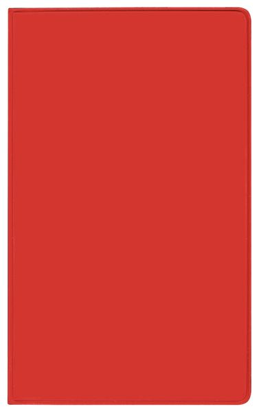 Taschenkalender Pluto geheftet PVC rot 2027