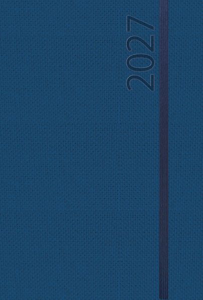 Buchkalender Wochentimer Spirale dunkelblau 2027