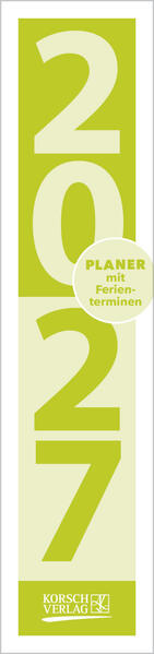 Streifenplaner Compact Grün 2027