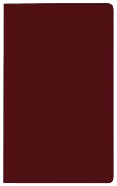 Taschenkalender Pluto geheftet PVC burgund 2027