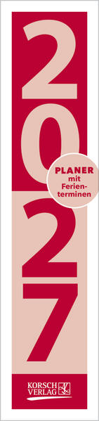 Streifenplaner Compact Rot 2027