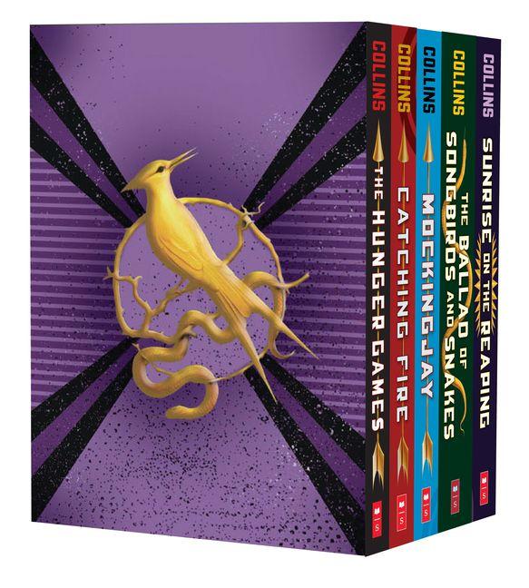 Hunger Games 5-Book Paperback Box Set (the Hunger Games Catching Fire Mockingjay the Ballad of Songbirds and Snakes Sunrise on the Reaping)