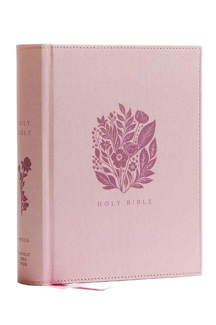 RSV2CE Catholic Bible Journal Edition Pink Cloth over Board Comfort Print