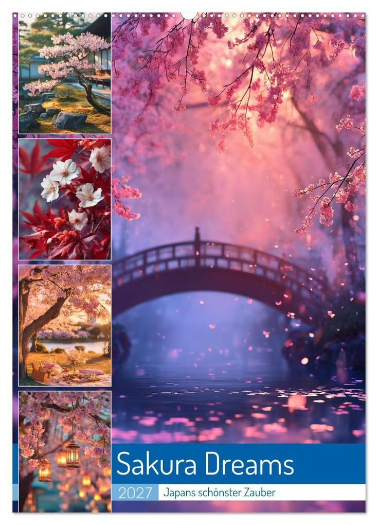 Sakura Dreams (Wandkalender 2027 DIN A2 hoch) CALVENDO Monatskalender