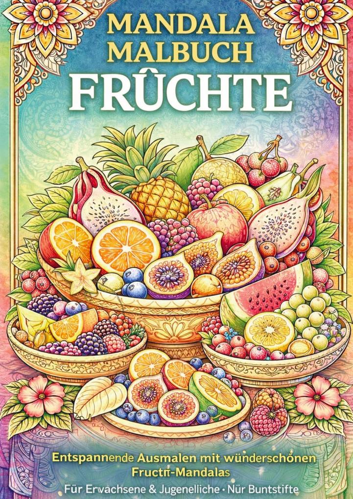 Mandala-Malbuch Früchte
