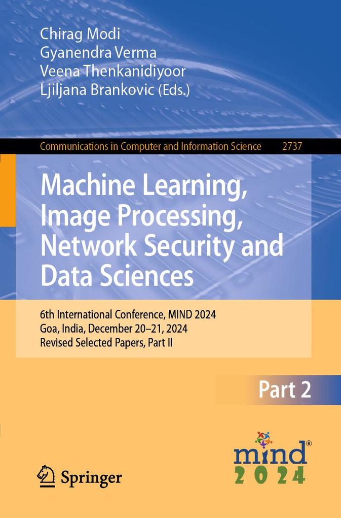 Machine Learning Image Processing Network Security and Data Sciences