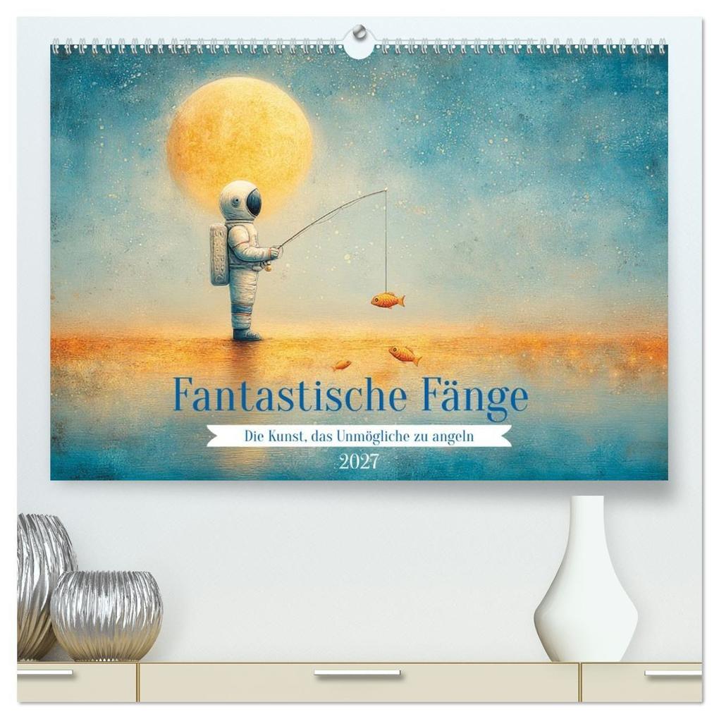 Fantastische Fänge Die Kunst das Unmögliche zu angeln (hochwertiger Premium Wandkalender 2027 DIN A2 quer) Kunstdruck in Hochglanz