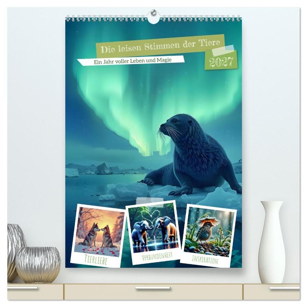 Die leisen Stimmen der Tiere (hochwertiger Premium Wandkalender 2027 DIN A2 hoch) Kunstdruck in Hochglanz